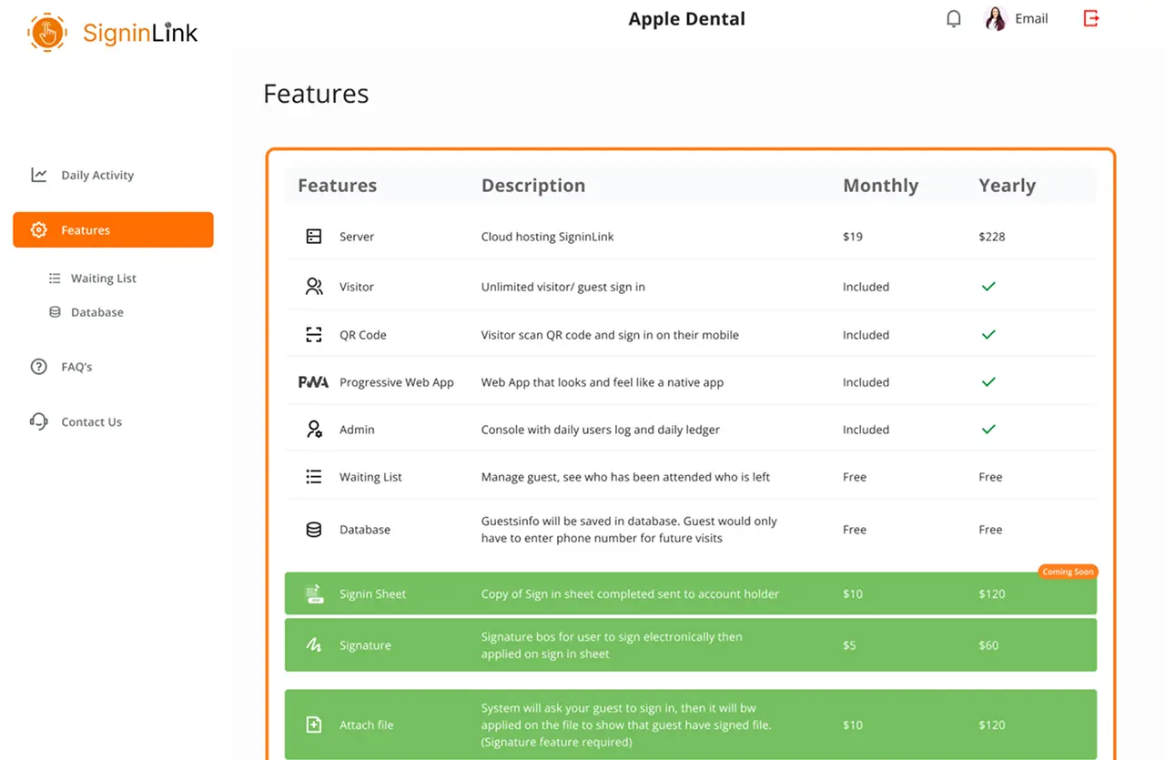 Signinlink screenshot 3